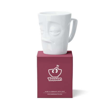 Hrnek s uchem 500 ml Tassen 58products | Maximug Unimpressed bílý – detail produktu